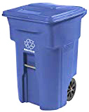 Fine White Paper Wheeled Recycling Cart